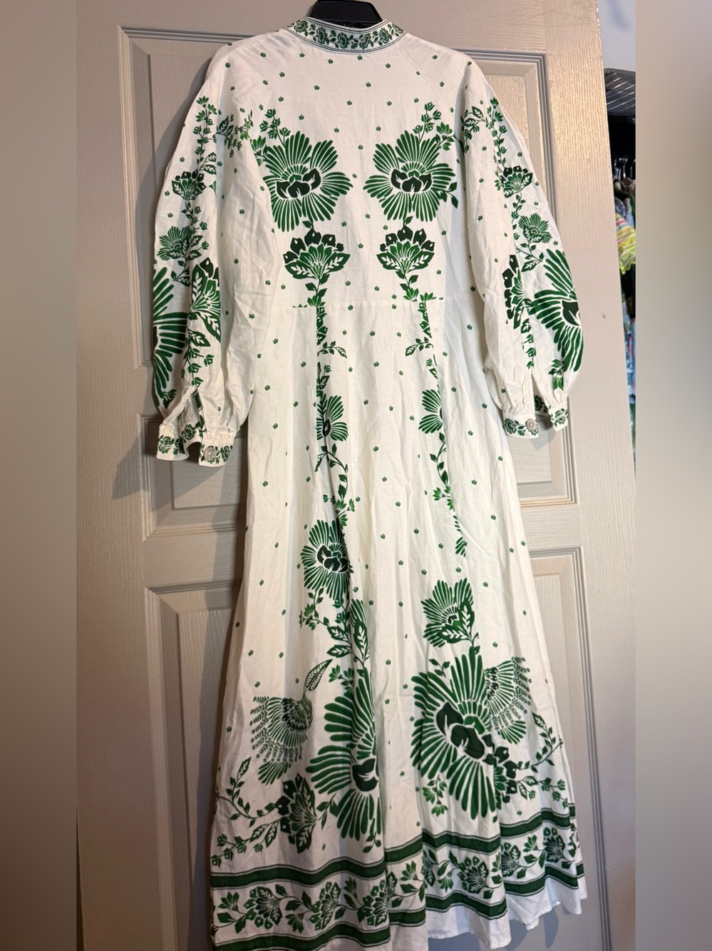 Farm Rio Forest soul off white maxi dress large - Picture 8 of 13